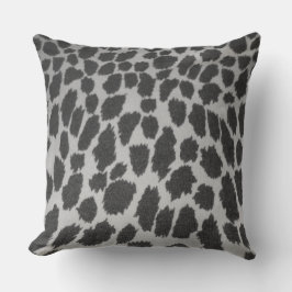 Zwart-wit Leopard Dierenprint Buitenkussen