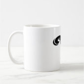 Zwart wit Letter Y Monogram Koffiemok (Links)