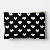 Zwart Wit Liefde Hart Patroon Ontwerp Etui (Achterkant)