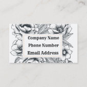Zwart wit Lijst Visitekaartje (Voorkant)