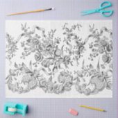 Zwart-wit lint tissuepapier (Craft)