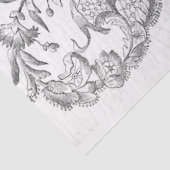 Zwart-wit lint tissuepapier (Detail)