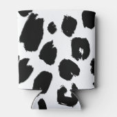Zwart-wit Loepard Print Koelbox Blikjeskoeler (Achterkant)