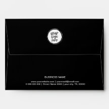 Zwart & wit Logo Aangepaste bedrijfsnaam