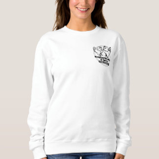 Zwart & Wit Logo(alleen voorzijde) Dames Sweatshir Trui