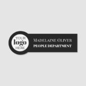 Zwart-wit Logo Personeelszaken Naamplaatje (Voorkant)