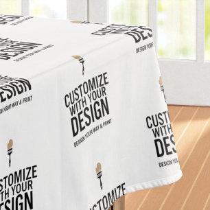 Zwart Wit Logo Zakelijke Promotie Tafelkleed