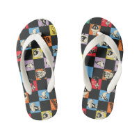 Zwart-wit LOONEY TUNES™ in kleurrijke checker