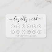 Zwart-wit loyaliteit beloont Kaart met Logo (Voorkant)