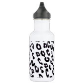 Zwart-wit luipaardprint waterfles  (Rechts)