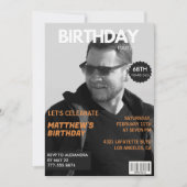 Zwart-wit Magazine Redactie 68ste verjaardag Kaart (Voorkant)