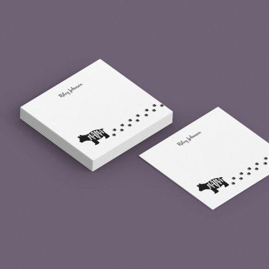 Zwart-wit mama Beer gepersonaliseerd Post-it® Notes