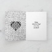 Zwart & Wit Mandala Hart Foto Valentijnsdag Kaart (Binnen)
