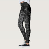 Zwart-wit Mandala Leggings (Links)