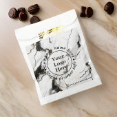 Zwart-wit marmer bedankzakje