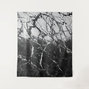 Zwart & Wit Marmer Modern Glam Trend Wandkleed