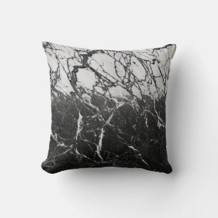 Zwart & Wit Marmer Modern Glamour Trendmatig Kussen