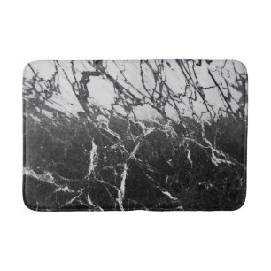 Zwart & Wit Marmer Modern Glamour Trendsettend Badmat