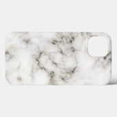zwart-wit marmeren afwerking Case-Mate iPhone case (Achterkant (horizontaal))