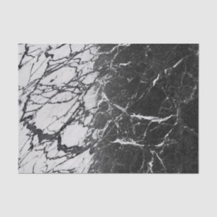 Zwart & wit marmeren moderne glamour trendy feest tissuepapier