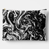 Zwart & Wit Marmeren Stijl Etui (Voorkant)