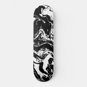 Zwart & Wit Marmeren Stijl Skateboard