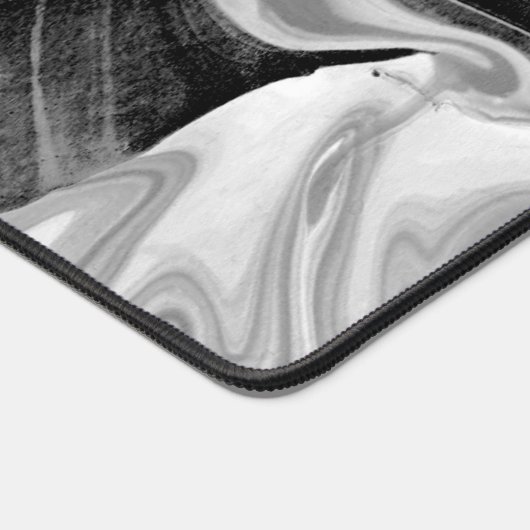 Zwart-wit Marmering Abstract Bureaumat (Hoek)
