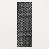 Zwart-wit Marokkaans mozaïekpatroon Yogamat (Voorkant)