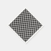 Zwart-wit Marokkaanse trellis Servet (Hoek)