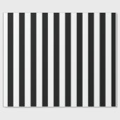Zwart-wit massieve strepen cadeaupapier (Vlak)