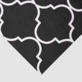 Zwart-wit mediterraan Marokkaans patroon Tissuepapier (Detail)