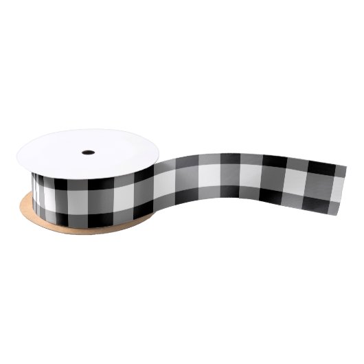 Zwart-wit Medium Size Gingham Checks Lint (Spoel)