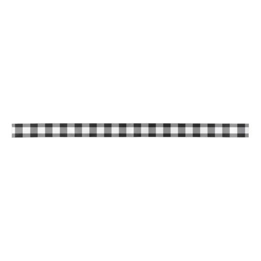 Zwart-wit Medium Size Gingham Checks Lint (Voorkant)