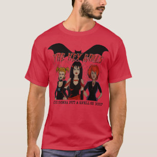Zwart-wit meisje Design Artist Hexs Music Ban T-shirt