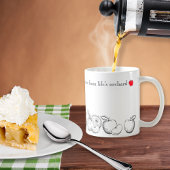 Zwart-wit met rode appels Inspirerend Mok