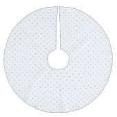 Zwart-wit Micro Polka Dot 2 Kerstboom Rok (Voorkant)