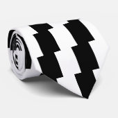 Zwart-wit Midden past dit aan Stropdas (Opgerold)