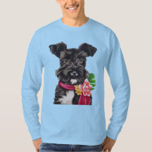 Zwart-wit Mini Schnauzer