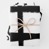 Zwart-wit minimaal inpakpapier vel (In situ)