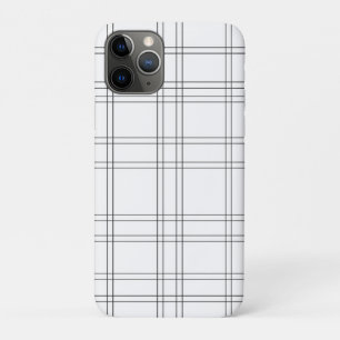 Zwart & Wit Minimaal Modern Ruitpatroon Schoon Des iPhone 11 Pro Hoesje