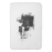 Zwart-wit minimale Abstracte art Nr111 Badmat (Voorkant Verticaal)