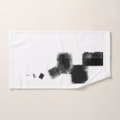 Zwart-wit minimale Abstracte art Nr113 Bad Handdoek (Handdoek)
