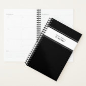 Zwart-wit Minimale Eenvoudige Planner (Display)