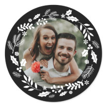 Zwart wit minimale krans foto