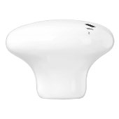 Zwart-wit minimalistisch Abstract geometrisch Keramische Knop (Zijkant)