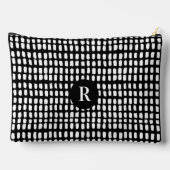 Zwart-wit Minimalistisch Abstract lijnpatroon Etui (Achterkant)