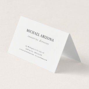 Zwart & Wit Minimalistisch Eenvoudig Chic Modern S Visitekaartjes