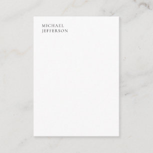Zwart & Wit Minimalistisch Eenvoudig Modern Informatiekaartje