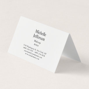 Zwart & Wit Minimalistisch Eenvoudig Modern Visitekaartjes