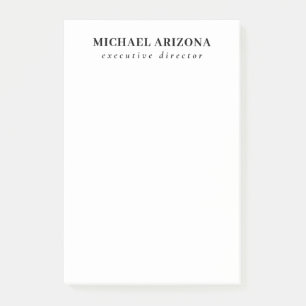Zwart Wit Minimalistisch Eenvoudig Post-it® Notes